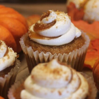 Cupcake potiron fourré spéculoos