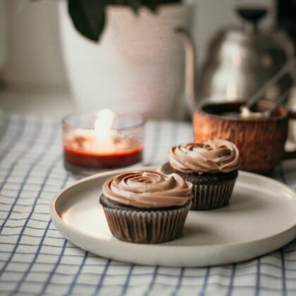 Cupcake chocolat fourré dulce de leche